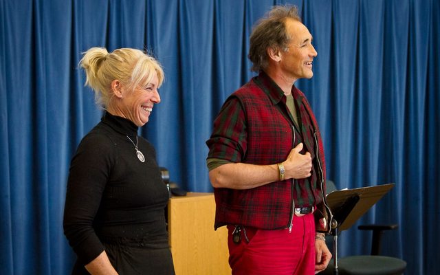 Claire and Mark in rehearsal.